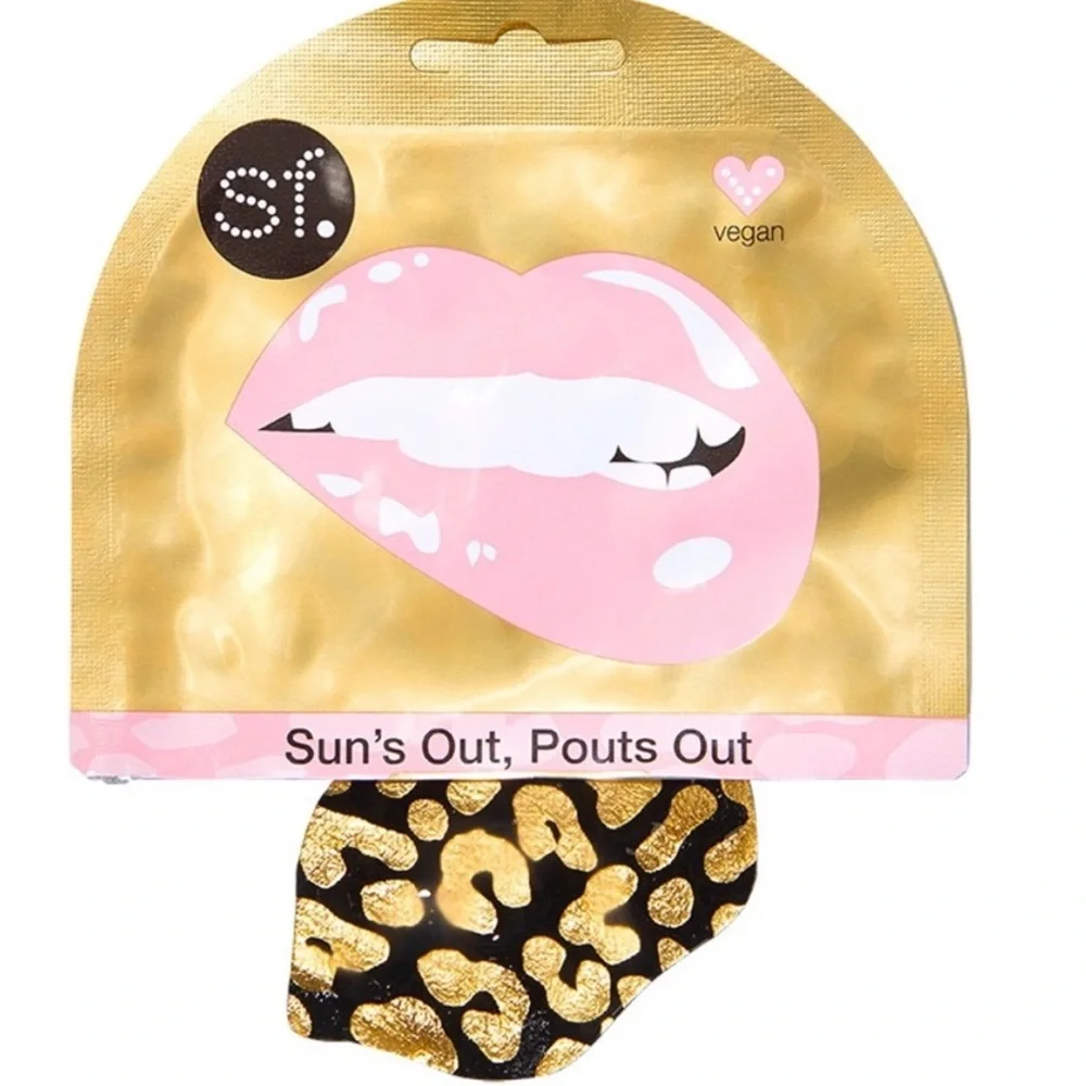 SFGlow Sun’s Out, Pouts Out Gold Foil Lip Masks